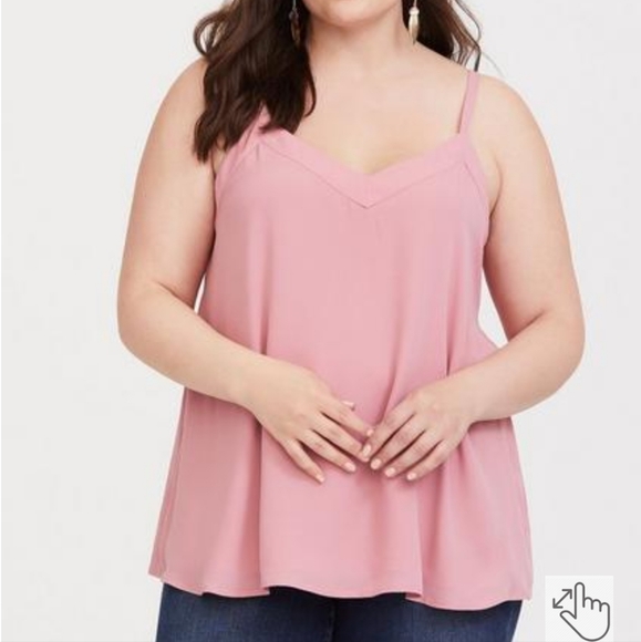 torrid Tops - Torrid Sophie Georgette Tie Back Swing Cami Sz 3X